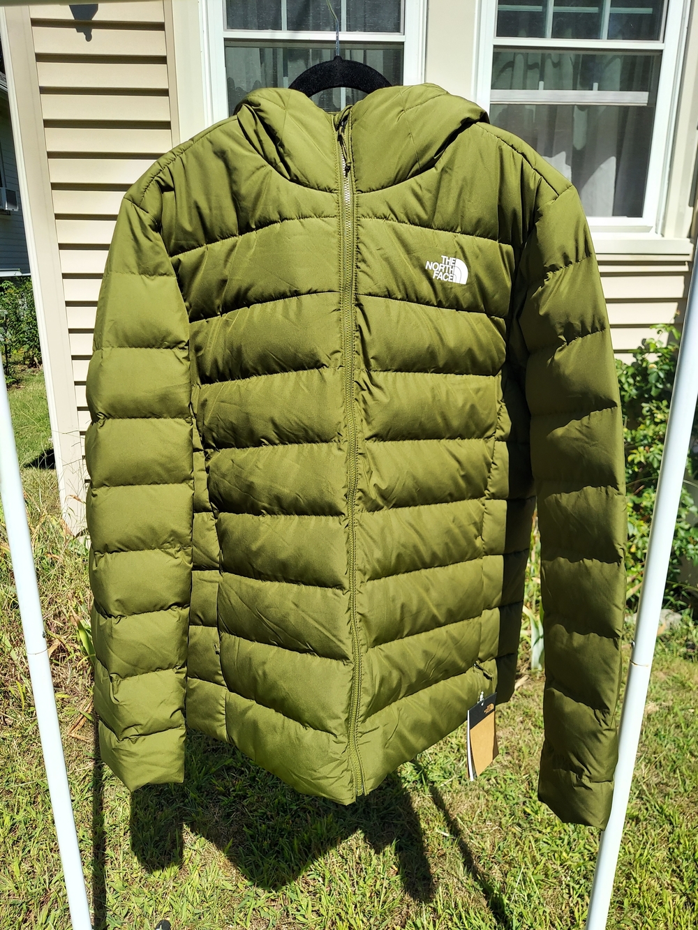 The North Face Aconcagua 3 Insulated Down Puffer Olive Green Men Size XL Jacket